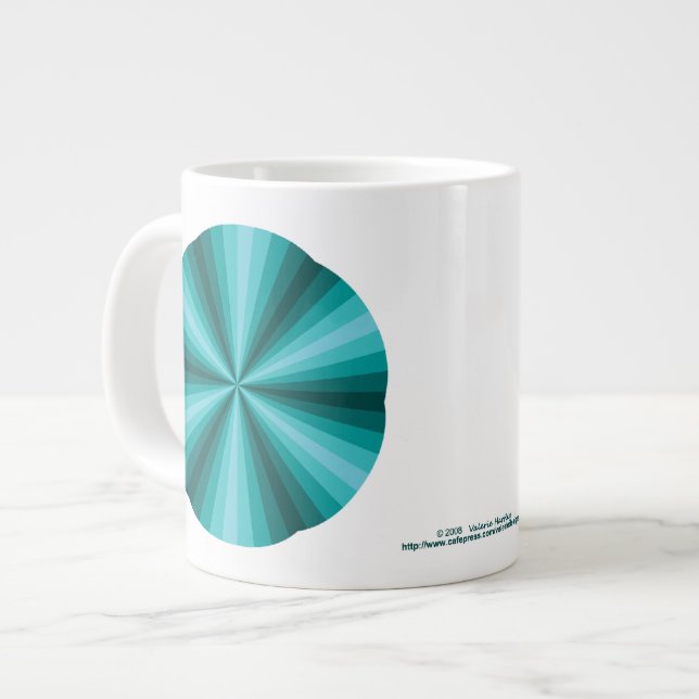 Optisk Illusion Aqua Specialty Mugg Jumbo Mugg (Framsida vänster)