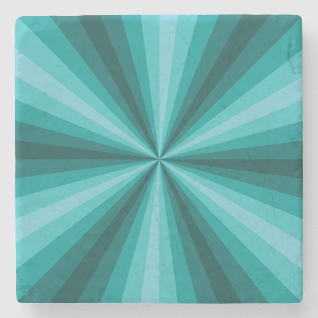 Optisk Illusion Aqua Stenkoaster Stenunderlägg (Framsidan)