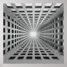Optisk Illusion Art för oändligt geometriskt rutnä