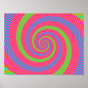 Optisk Illusion Art Poster