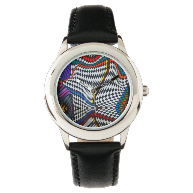Optisk Illusion-bevakning Armbandsur (Framsida)