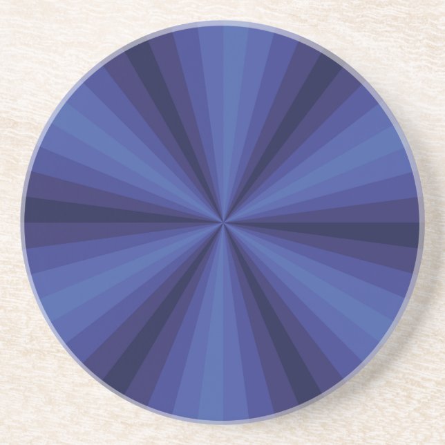 Optisk Illusion Blå Koppunderlägg (Framsidan)