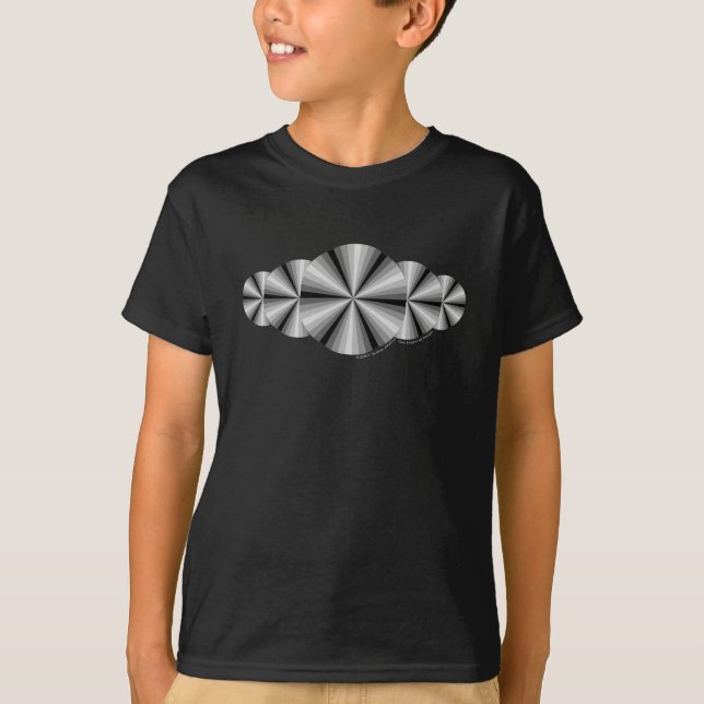 Optisk Illusion Black Barn och Baby Mörk Shirt T (Framsida)