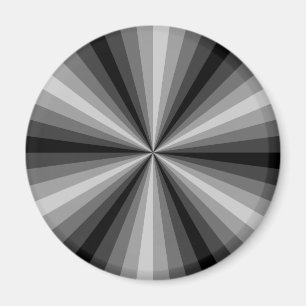 Optisk Illusion Black Magnet
