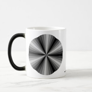 Optisk Illusion Black Mugg