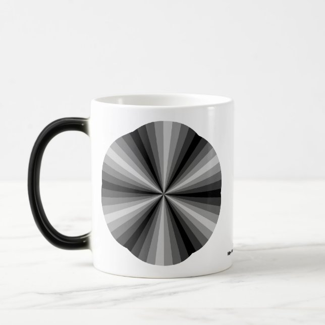 Optisk Illusion Black Mugg (Vänster)