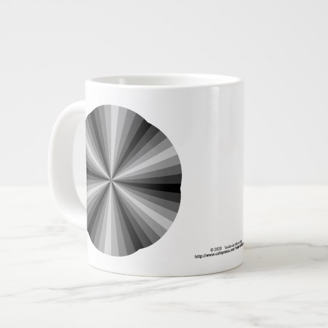 Optisk Illusion Black Specialty Mugg Jumbo Mugg (Framsida vänster)