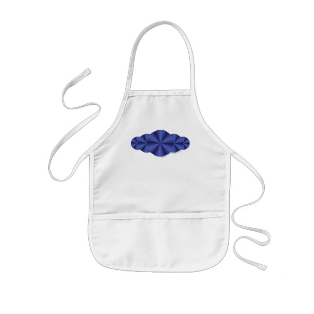 Optisk Illusion Blue Apron Barnförkläde (Framsidan)