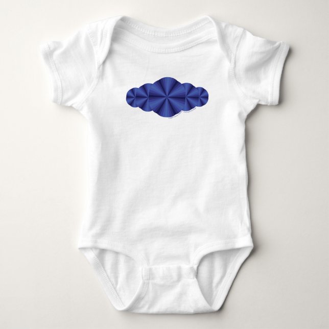 Optisk Illusion Blue Barn och Baby Light Shirt T (Framsida)
