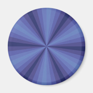 Optisk Illusion Blue Magnet