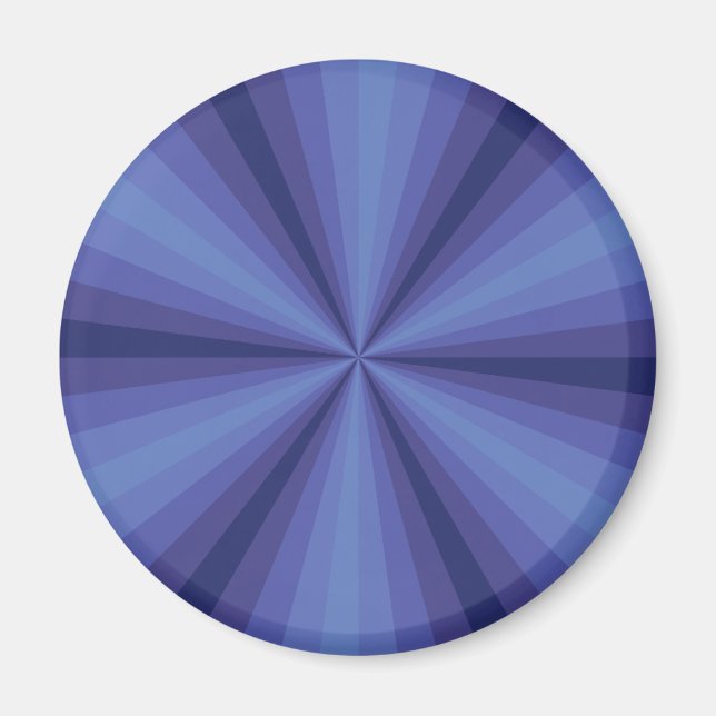 Optisk Illusion Blue Magnet (Framsidan)