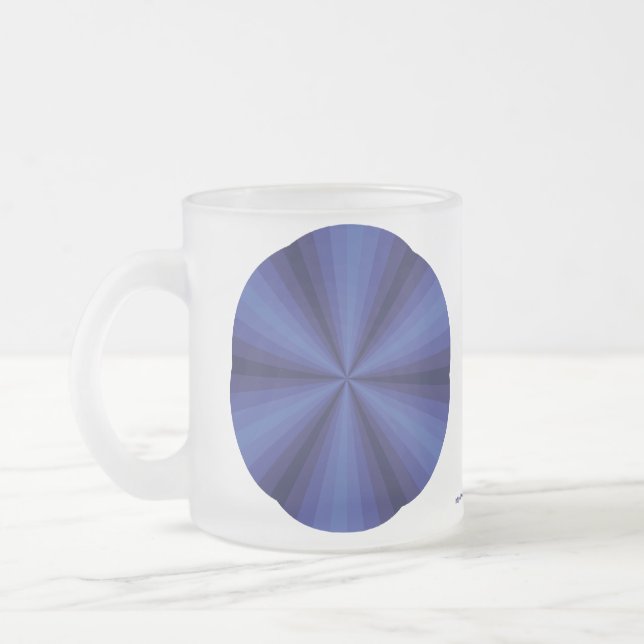 Optisk Illusion Blue Mugg (Vänster)