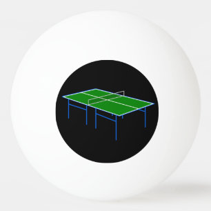 Optisk Illusion Bordtennis Yta Ping Pong Pingisboll