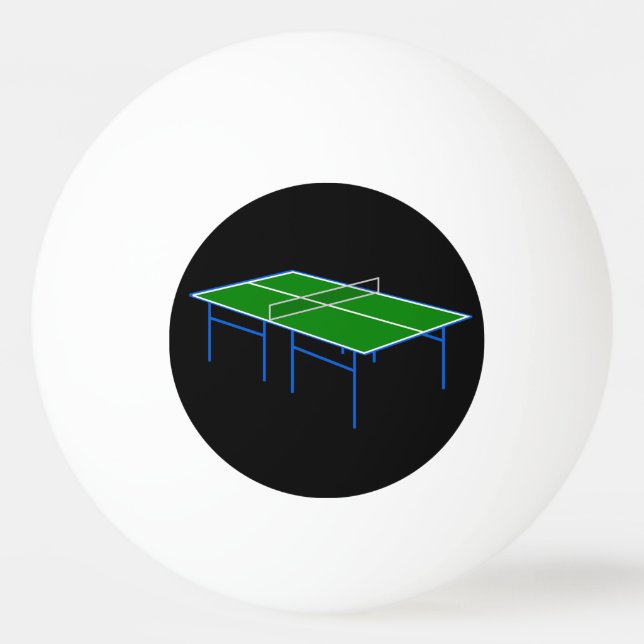 Optisk Illusion Bordtennis Yta Ping Pong Pingisboll (Baksidan)