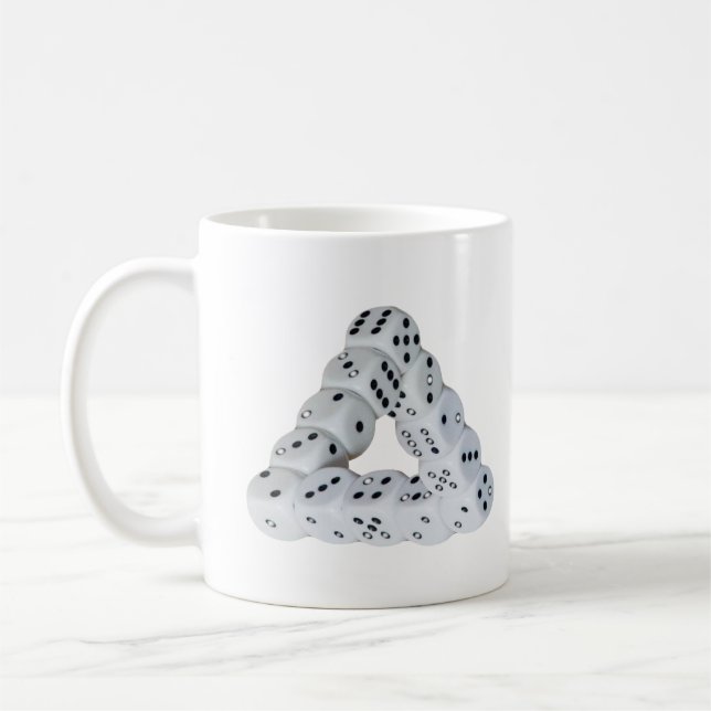 Optisk illusion Dice Mugg (Vänster)