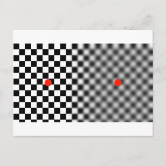 Optisk illusion - få flytta! vykort