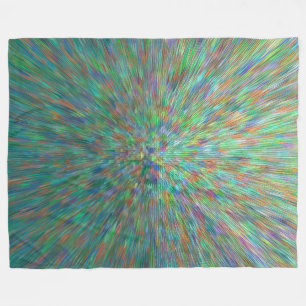 Optisk illusion fleecefilt