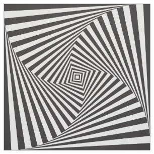 Optisk illusion för härlig svart vitspiral tyg