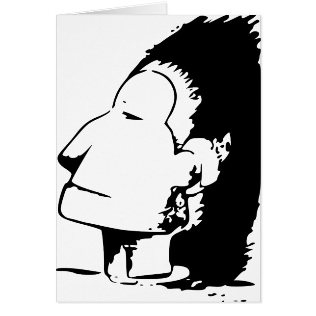 Optisk illusion för indier eller för eskimå hälsningskort (Framsidan)