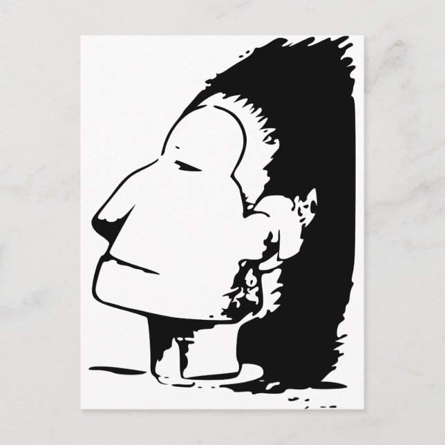 Optisk illusion för indier eller för eskimå vykort (Framsida)