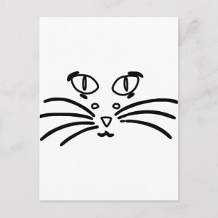 Optisk illusion för katt eller för mus vykort