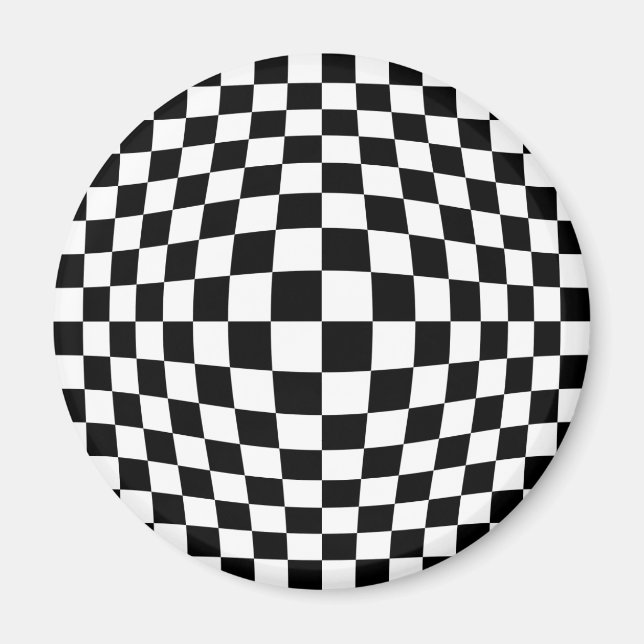 Optisk illusion för kontrollbord magnet (Framsidan)