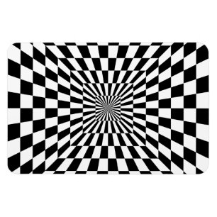 Optisk illusion för kretskort magnet
