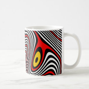 Optisk illusion för migränAura Kaffemugg