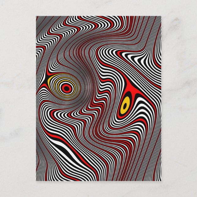 Optisk illusion för migränAura Vykort (Framsida)