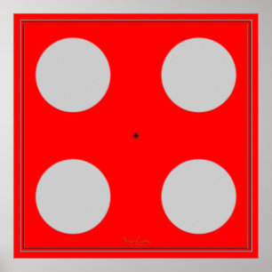 Optisk illusion för roterande blått poster