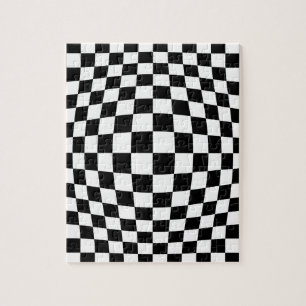 Optisk illusion för schackbräde pussel