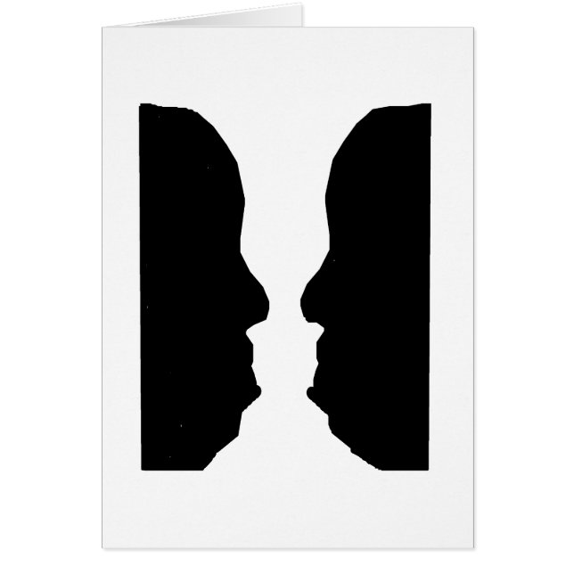 Optisk illusion för vasman hälsningskort (Framsidan)