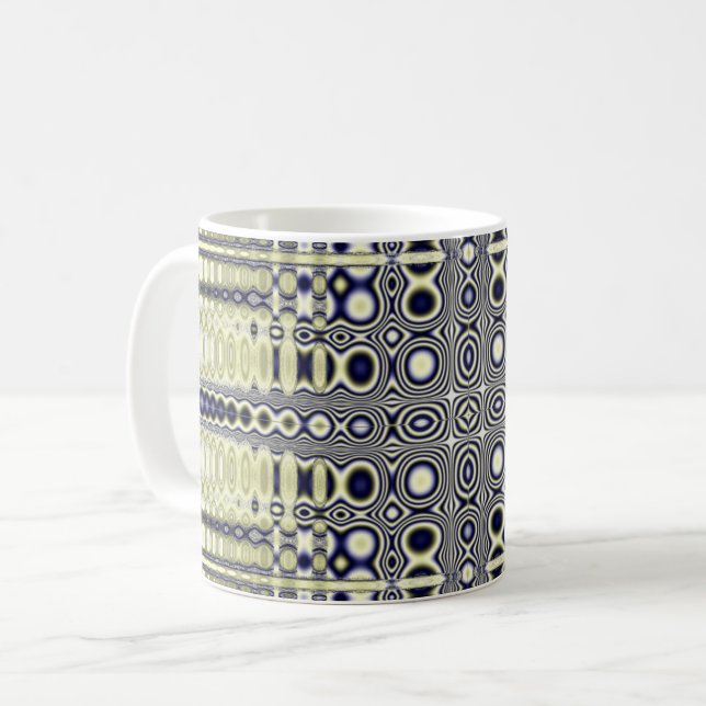 Optisk Illusion Fractal Kaffemugg (Framsida vänster)