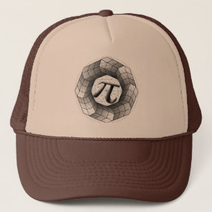 Optisk Illusion Geometric Pi-symbol π Truckerkeps