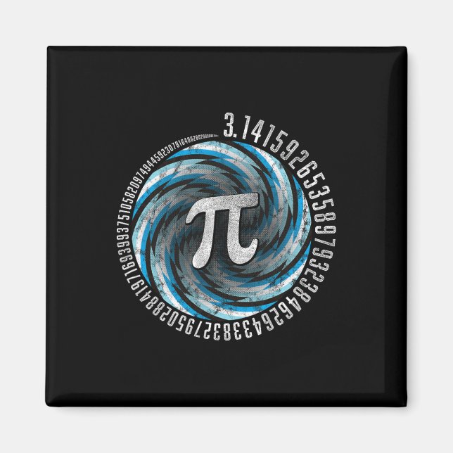Optisk Illusion Geometry Pi Math Science Stem 3.1 Magnet (Framsidan)