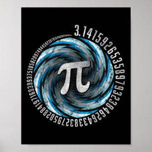 Optisk Illusion Geometry Pi Math Science Stem 3.1 Poster
