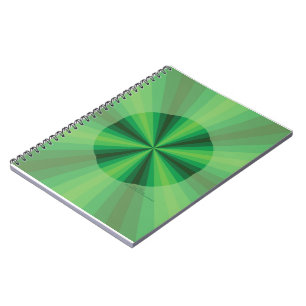 Optisk illusion Grön anteckningsbok