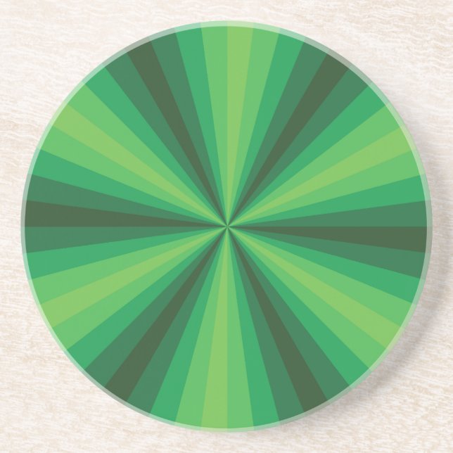 Optisk Illusion Grön Koppunderlägg (Framsidan)