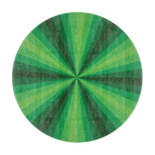 Optisk Illusion Grön Skärbräda i Glas
