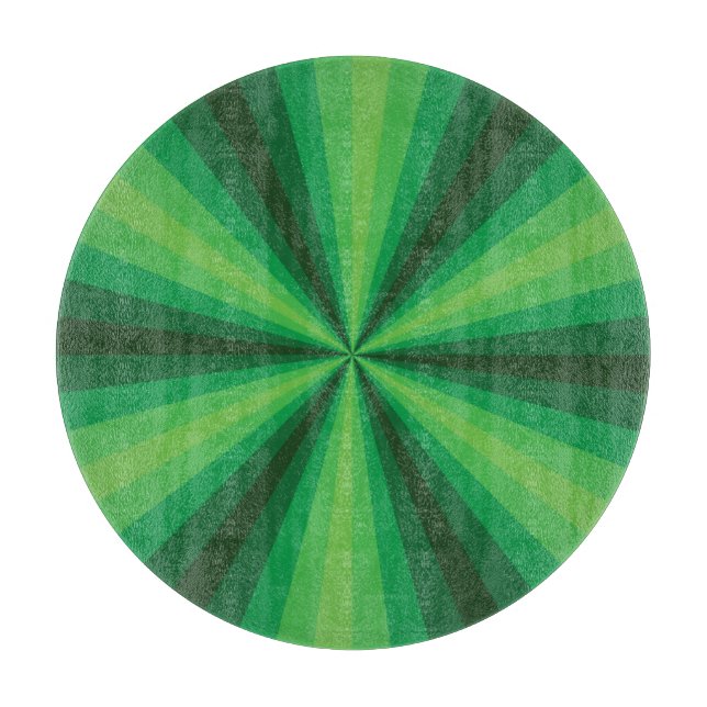 Optisk Illusion Grön Skärbräda i Glas (Framsidan)