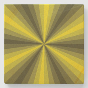 Optisk Illusion Gul Stenkoaster Stenunderlägg