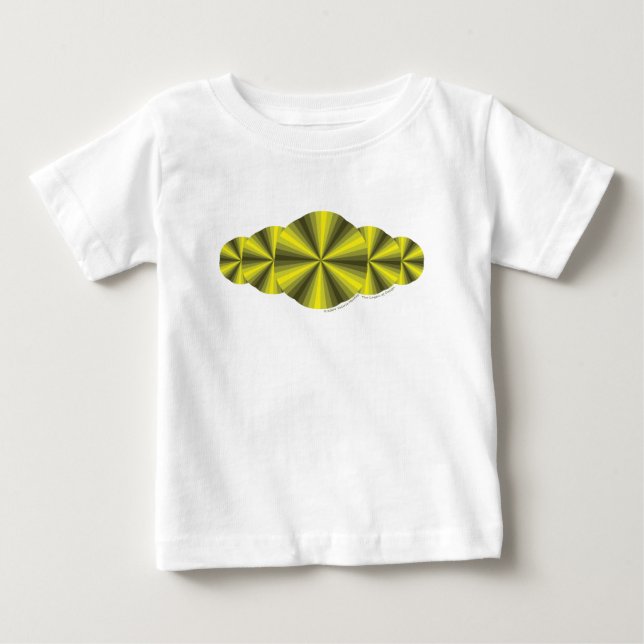 Optisk Illusion Gult Barn och Baby Light Shirt Tee Shirt (Framsida)