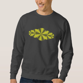 Optisk Illusion Gult Manar Mörk Shirt Långärmad Tröja