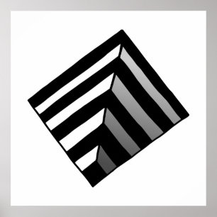 Optisk Illusion Hål Poster