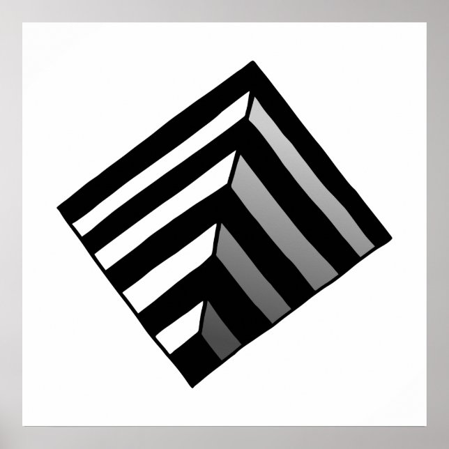 Optisk Illusion Hål Poster (Framsidan)