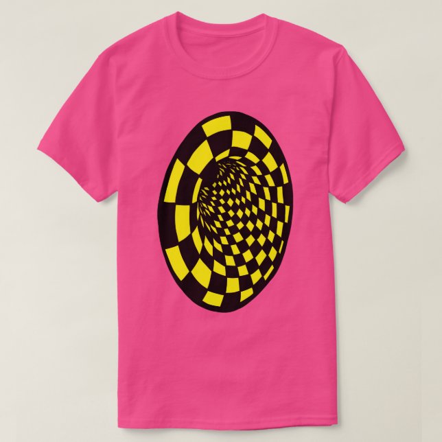 Optisk Illusion Hål T Shirt (Design framsida)