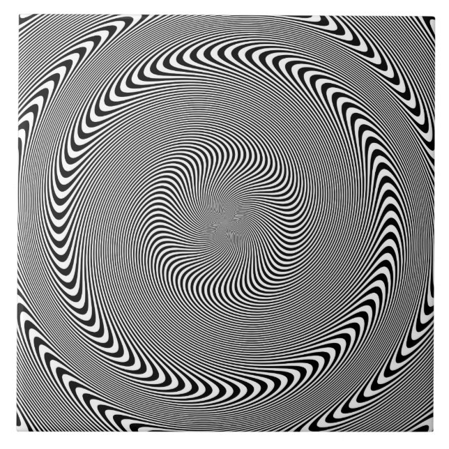 Optisk Illusion - Hypnos gjorde det enkelt Kakelplatta (Framsidan)