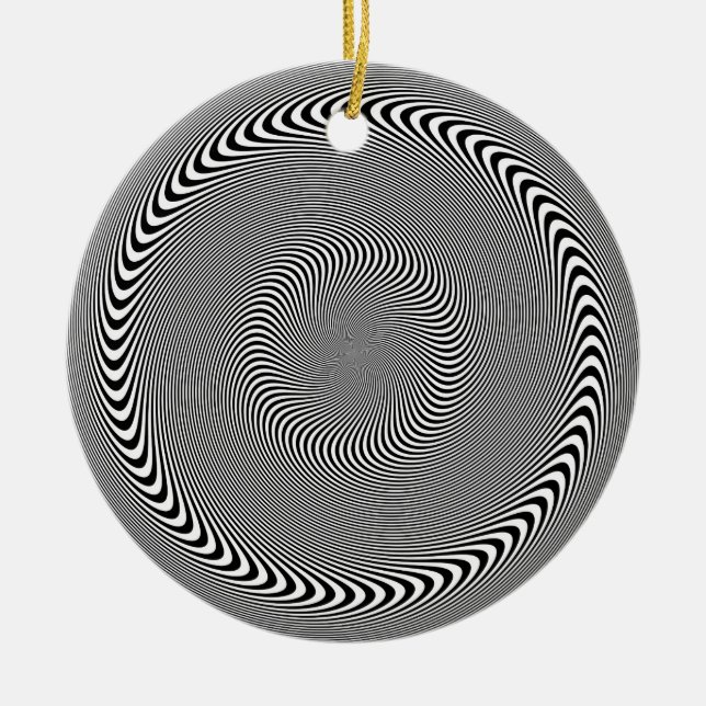 Optisk illusion - Hypnos gjort enkelt Julgransprydnad Keramik (Framsidan)