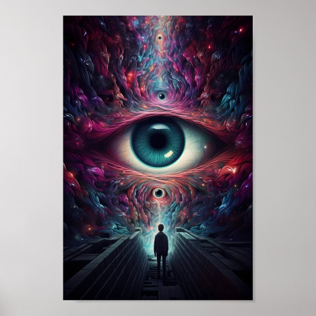 Optisk Illusion i Astral Gaze Poster (Framsidan)
