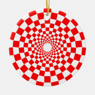 OPTISK ILLUSION JULGRANSPRYDNAD KERAMIK